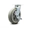 Service Caster 8 Inch Thermoplastic Rubber Swivel Caster with Roller Bearing and Brake SCC SCC-30CS820-TPRRF-TLB - alternate 1
